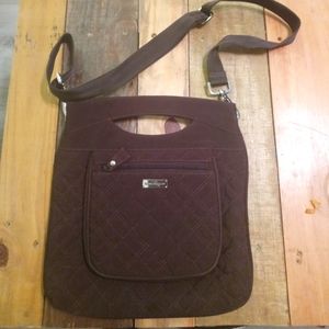 Vera Bradley. Brown Quilted Crossbody